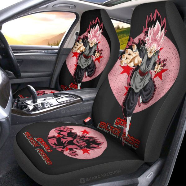 Goku Black Rose Car Seat Covers Custom Car Accessories