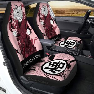 Goku Black Rose Car Seat Covers Custom Dragon Ball Anime Manga Color Style