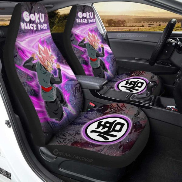 Goku Black Rose Car Seat Covers Custom Galaxy Style Car Accessories