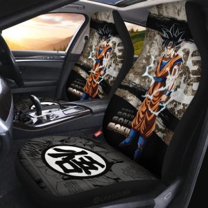 Goku Car Seat Covers Custom Anime Dragon Ball Car Interior Accessories