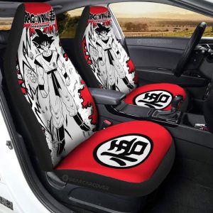 Goku Car Seat Covers Custom Car Accessories Manga Style For Fans