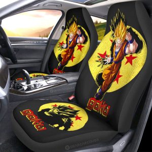 Goku SSJ Car Seat Covers Custom Car Accessories