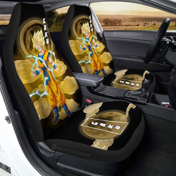 Goku SSJ Car Seat Covers Custom Car Accessories