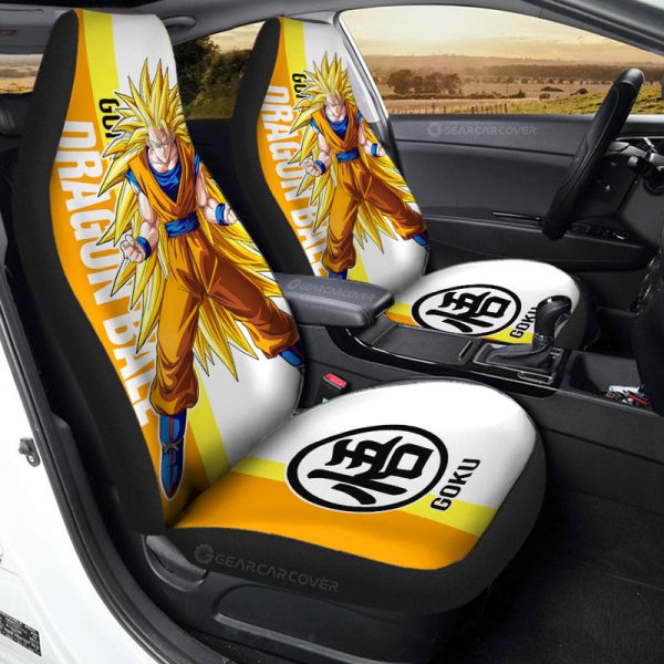 Goku SSJ Car Seat Covers Custom Car Accessories For Fans