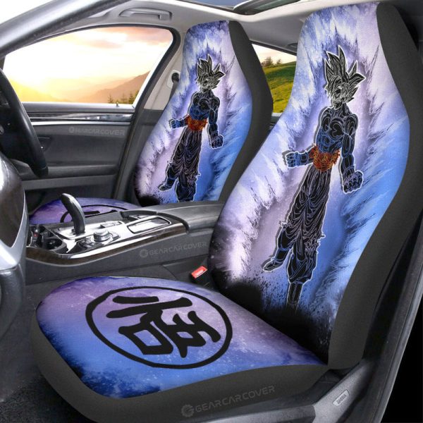 Goku Ultra Instinct Car Seat Covers Custom Anime Car Accessories