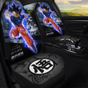 Goku Ultra Instinct Car Seat Covers Custom Anime Dragon Ball Car Interior Accessories