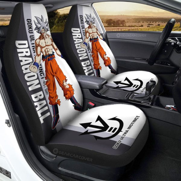 Goku Ultra Instinct Car Seat Covers Custom Car Accessories For Fans