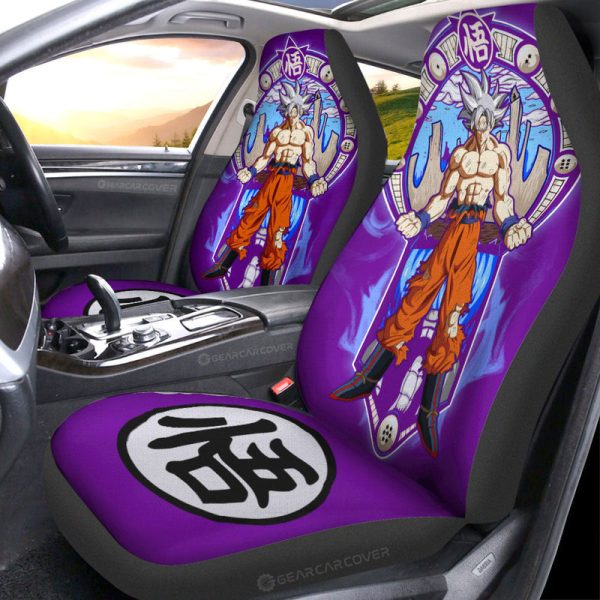 Goku Ultra Instinct Car Seat Covers Custom Car Interior Accessories