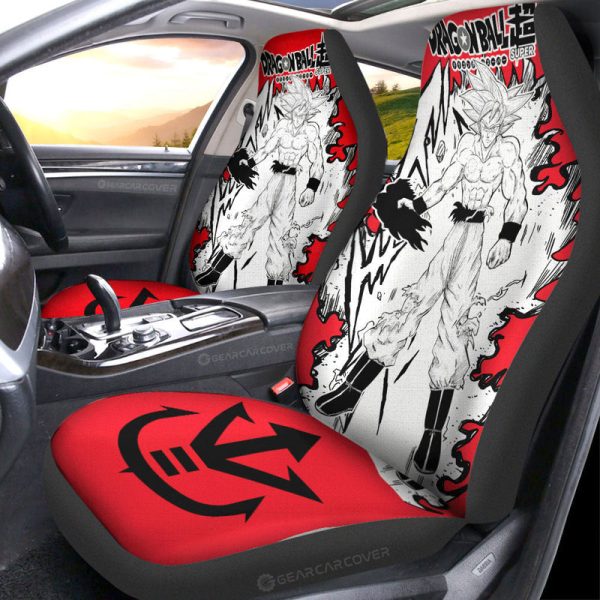 Goku Ultra Instinct Car Seat Covers Custom Dragon Ball Anime Car Accessories