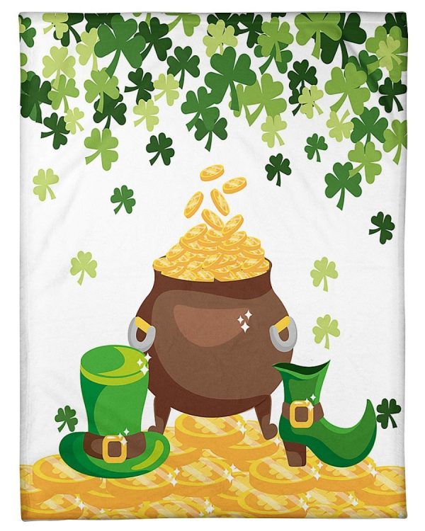 Gold Coins With St Patrick Blanket