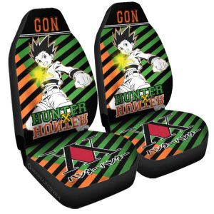 Gon Freecss Car Seat Covers Custom Hunter x Hunter Anime Car Accessories