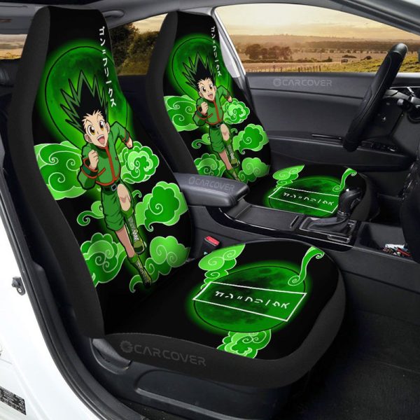 Gon Freecss Car Seat Covers Custom Hunter x Hunter Anime Car Accessories