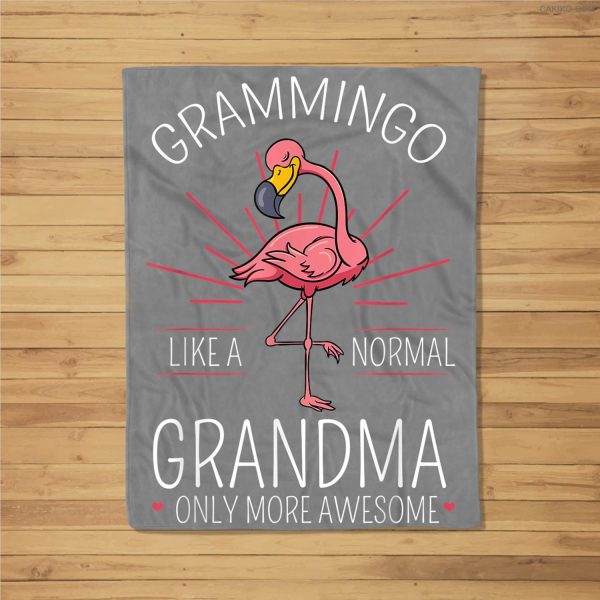 Grammingo Like A Normal Grandma Only More Awesome Mom Fleece Blanket