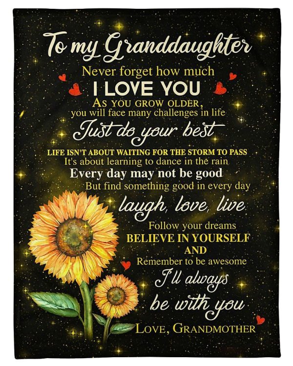 Granddaughter Always Be With You Blanket