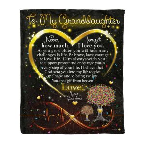 Granddaughter (grandma) – Never Forget How Much I Love You Blanket