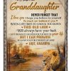 Granddaughter  – To My Beautiful Granddaughter I Hope You Believe In Yourself As Much As I Believe In You I Will Always Have Your Back Blanket