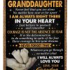 Granddaughter  – To My Granddaughter Courage Is Not The Absence Of Fear It Is The Determination To Do Something In Spite Of The Fear Have Courage To Live Your Dreams Blanket