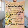 Granddaughter  – To My Granddaughter I Hugged This Soft  I Filled It With My Wishes Love Light When You’Re Feeling Low Just Hold It Really Tight Blanket