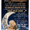 Granddaughter  – To My Granddaughter I Love You To The Moon And Back This Old Lion Will Always Have Your Back Blanket