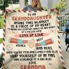 Granddaughter  – To My Granddaughter Inside This  Is A Piece Of My Heart To Bring You Comfort Blanket