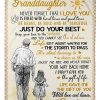 Granddaughter  – To My Granddaughter It’S About Learning To Dance In The Rain Enjoy The Ride And Never Forget Your Way Back Blanket