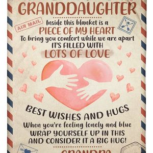 Granddaughter  – To My Granddaughter It’S Filled With Lots Of Love Best Wishes And Hugs When You’Re Feeling Lonely And Blue Wrap Yourself Up In This Consider It A Big Hug Blanket