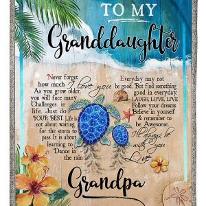 Granddaughter  – To My Granddaughter Life Isn’T About Waiting For The Storm To Pass It’S About Learning To Dance In The Rain Find Something Good In Every Day Laugh Love Live I’Ll Always Be With You Blanket