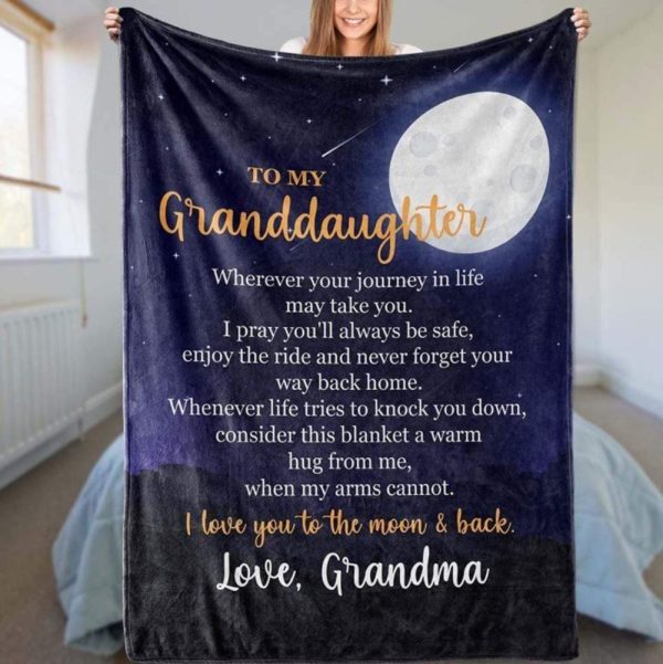 Granddaughter  – To My Granddaughter Whenever Life Tries To Knock You Down Consider This  A Warm Hug From Me When My Arms Cannot Blanket