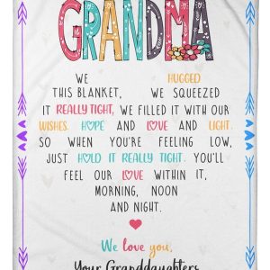 Granddaughters Gift For Grandma We Love You Blanket