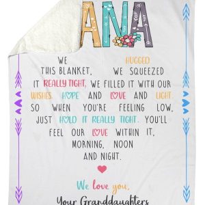 Granddaughters Gift For Nana We Love You Blanket