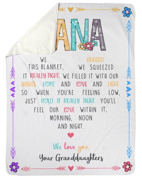 Granddaughters Gift For Nana We Love You Blanket