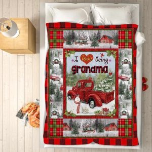 Grandma Christmas Sherpa  Rr72216 Fuct0309 Blanket