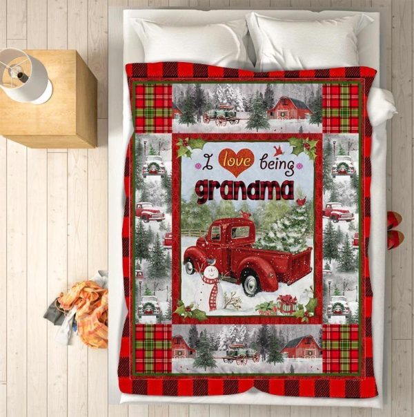 Grandma Christmas Sherpa  Rr72216 Fuct0309 Blanket