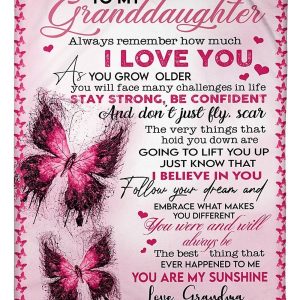 Grandma Gift For Granddaughter Always Remember How Much I Love You Blanket