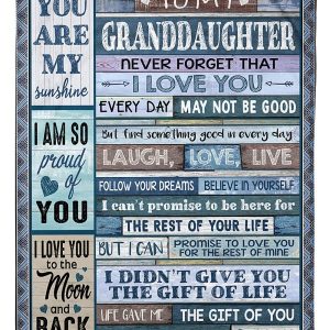 Grandma Gift For Granddaughter I Am So Proud Of You Blanket