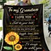 Grandma Gift For Grandson  I’ll Always Be With You Blanket