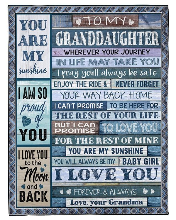 Grandma Giving Granddaughter I Love You Forever And Always Blanket