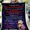 Grandma Giving Granddaughter  My Love Will Follow You Blanket