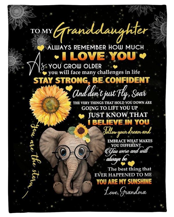 Grandma To Granddaughter Always Remember How Much I Love You Blanket