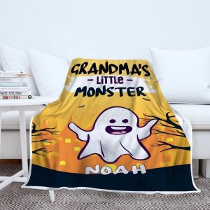 GrandmaS Little Monsters Halloween Blanket