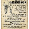 Grandpa Gift For Grandson I Pray You’ll Always Be Safe Blanket