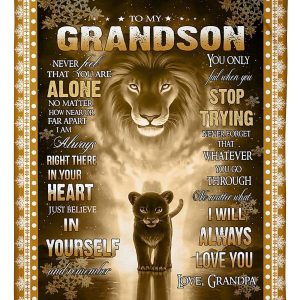 Grandpa Gift For Grandson I Will Always Love You Blanket