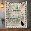 Grandpa  – To My Grandpa I Love You For The Way You Stop And Listen For Your Support Throughout The Years For Teaching Me The Meaning Of Compassion Blanket