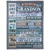 Grandson  – To My Grandson Never Forget That I Love You Find Something Good In Every Day Laugh Love Live Blanket