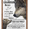 Granpa To Grandson Never Forget That I Love You Blanket