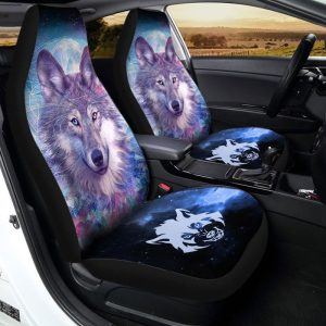 Gray Wolf Car Seat Covers Custom Car Interior Accessories