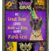 Great Dane Mardi Gras Blanket