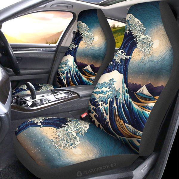 Great Wave Kanagawa Car Seat Covers Custom Car Accessories