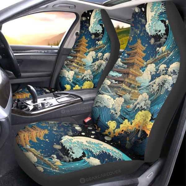 Great Wave Kanagawa Car Seat Covers Custom Car Accessories