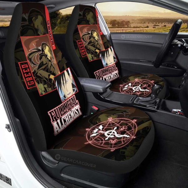 Greed Car Seat Covers Custom Fullmetal Alchemist Anime